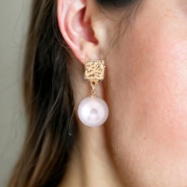 Luxurious Cascading Fan Dangle Earrings – Gold & Silver (j10)