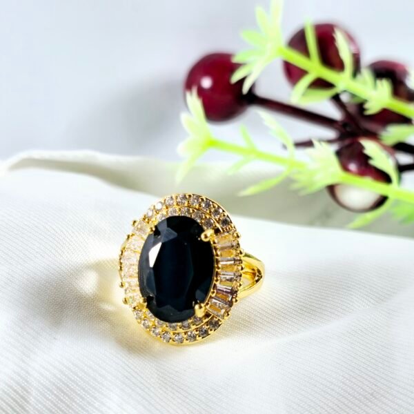 Elegant Oval Gemstone Rings – Adjustable Ring -A Perfect Blend of Luxury & Style