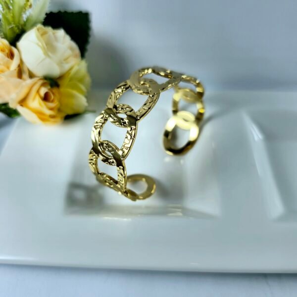 Luxury Gold-Plated Stainless Steel Bracelet